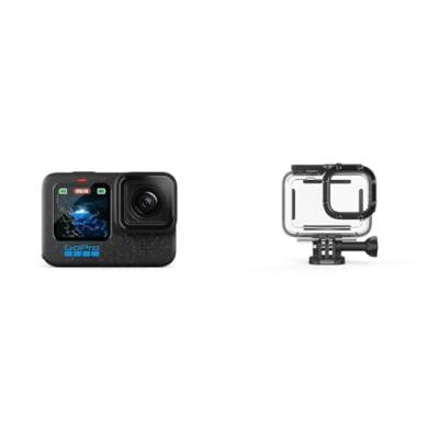 GoPro HERO12 Black – wasserdichte Action-Kamera mit 5,3K60 Ultra HD-Video, 27 MP Fotos, HDR, 1/1,9-Zoll-Bildsensor, Live-Streaming, Webcam, Stabilisierung & Schutzgehäuse von GoPro