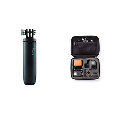 GoPro Shorty - Mini-Verlängerungsstange und Stativ schwarz (Offizielles GoPro-Zubehör) & Amazon Basics Tragetasche für GoPro Actionkameras, Gr. S von GoPro