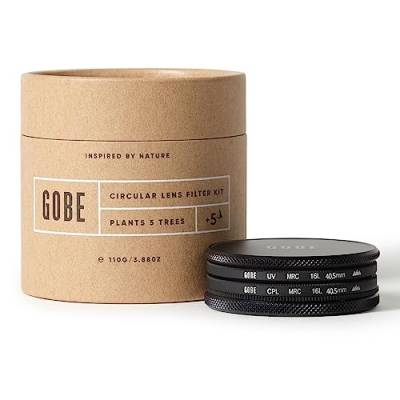 Gobe 40.5 mm UV Filter + Polfilter (CPL) - Filter Kit (3Peak) von Gobe