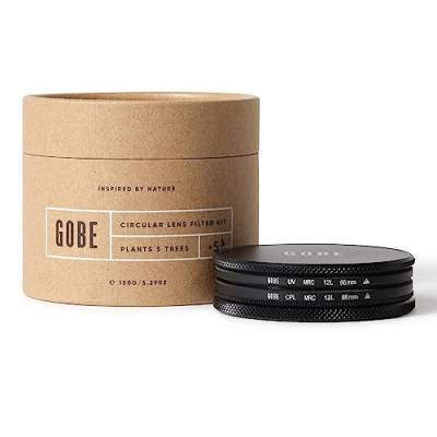 Gobe 82 mm UV Filter + Polfilter (CPL) - Filter Kit (1Peak) von Gobe