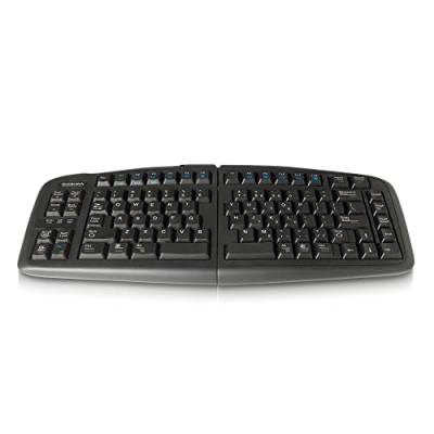 R-GO Tools Goldtouch einstellbare V2 QWERTY Tastatur für PC/Mac schwarz von Goldtouch