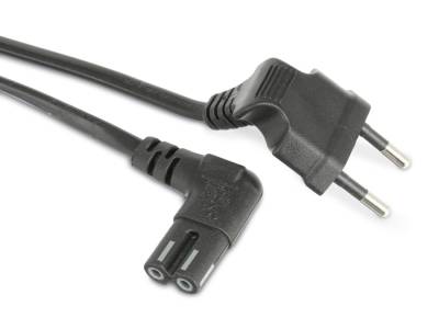 GOOBAY Euro-Netzkabel, schwarz, 0,75 m von Goobay