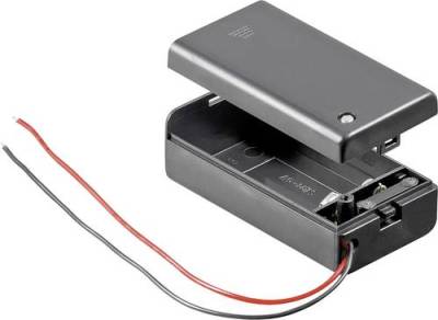 Goobay 48171 Batteriehalter 1x 9V Block Kabel (L x B x H) 68.4 x 33.2 x 25.6mm von Goobay