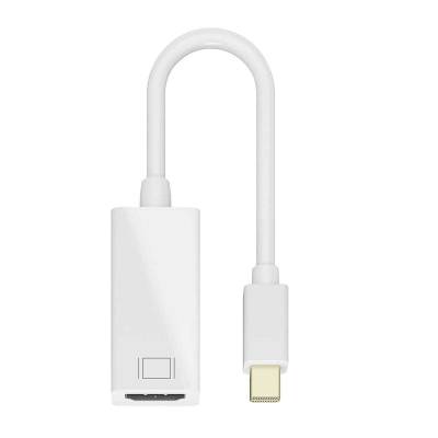 Goobay Mini DisplayPort 1.2 auf HDMI Adapterkabel vergoldet 4K 2160p 0.1m Weiss von Goobay