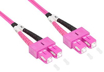 Good Connections OM4 LWL Kabel - DUPLEX - Stecker SC an SC - Multimode 50/125 - Lichtwellen-Leiter, Glasfaser-Kabel, Patchkabel - OM4 Faser für 1 |10 | 40 und 100 Gigabit/s Ethernet - 30 m von Good Connections