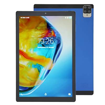 Goshyda 10-Zoll-Tablet, 4 GB RAM, 64 GB ROM, IPS-Display-Unterstützung, BT-WLAN, Dual-SIM, Dual-Standby, 3G-Netz, 5G-WLAN, PC-Tablet für das Gaming-Studium (Blau) von Goshyda