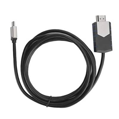 Goshyda Typ-C-zu-HDMI-Kabel, Plug-Play-Zinklegierung Typ-C-zu-HDMI-Datenkabel 4K-HD-Verbindungsleitung für Notebooks mit C-Schnittstelle von Goshyda