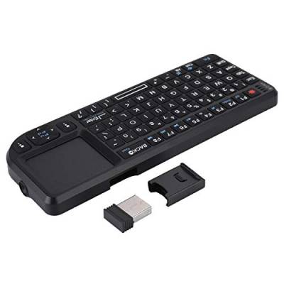 Tastatur mit Hintergrundbeleuchtung, 2,4 GHz Kabelloses Touchpad / Wiederaufladbares Ultra Thin USB für PS3 / 4 / XBOX 360 von Goshyda
