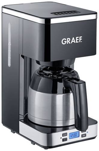 Graef FK 512 Kaffeemaschine Schwarz Fassungsvermögen Tassen=8 Isolierkanne, Timerfunktion, Display von Graef