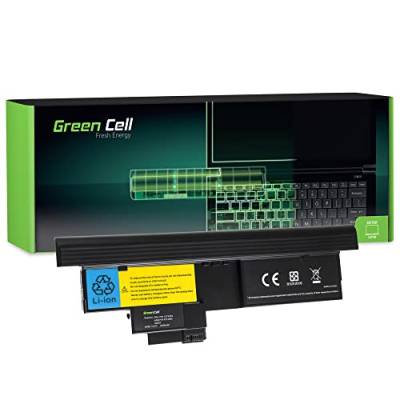 Green Cell® Extended Serie 42T4657 Laptop Akku für Lenovo ThinkPad Tablet X200 X201i X201t X200t (8 Zellen 4400mAh 14.4V Schwarz) von Green Cell