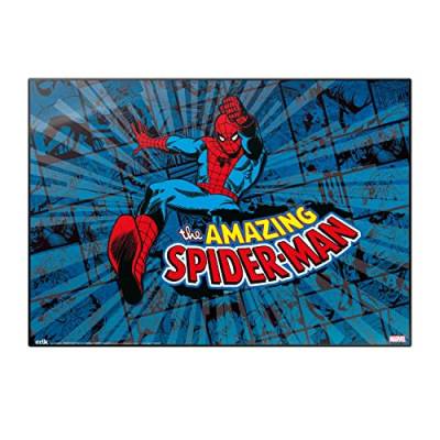 Grupo Erik Marvel Schreibtischmatte - Spiderman Schreitischunterlage - Tischmatte - Schreibtischunterlage XXL - Offizielle Lizenz von Grupo Erik