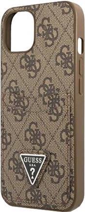 GUESS Hard Cover 4G Triangle Logo Cardslot Brown, für iPhone 13 Mini, GUHCP13SP4TPW (GUHCP13SP4TPW) von Guess