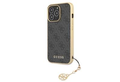 Guess Handyhülle Guess 4G Charms Case für iPhone 13 Pro grau Schutzhülle von Guess