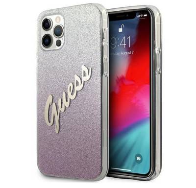 Guess Handyhülle Guess GUHCP12MPCUGLSPI iPhone 12/12 Pro 6.1 rosa von Guess