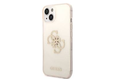 Guess Handyhülle Guess TPU Big 4G Full Glitter Case für iPhone 14 Plus Gold Schutzhülle von Guess