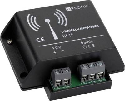 H-Tronic HT1E Funkempfänger 1-Kanal Frequenz 868.35MHz 12 V/DC von H-Tronic