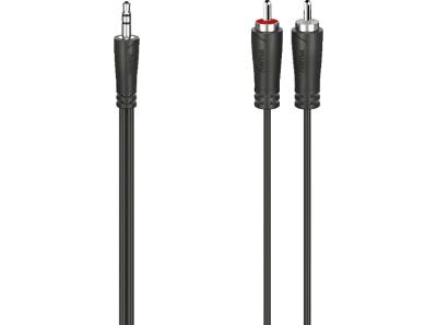 HAMA 3.5-mm-Klinken-Stecker auf 2 Cinch-Stecker, Audio-Kabel, 5 m von HAMA