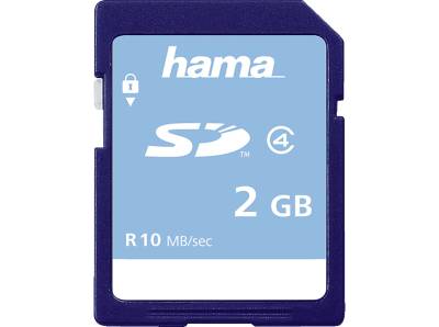 HAMA Class 4, SD Speicherkarte, 2 GB, 10 MB/s von HAMA