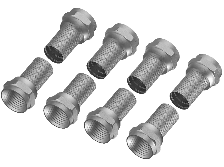 HAMA F-Stecker, 7 mm SAT-Antenntenstecker-Set von HAMA