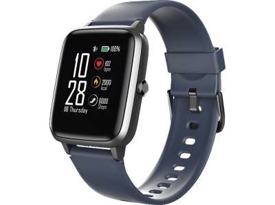 HAMA Fit Watch 4900 Smartwatch Edelstahl Kunststoff, 255 mm (Länge insgesamt), Dunkelblau von HAMA