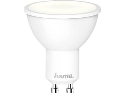 HAMA GU10, 5.5 W WLAN-LED Lampe, App oder Sprachsteuerung, Kaltweiß/Warmweiß bis Tageslicht von HAMA