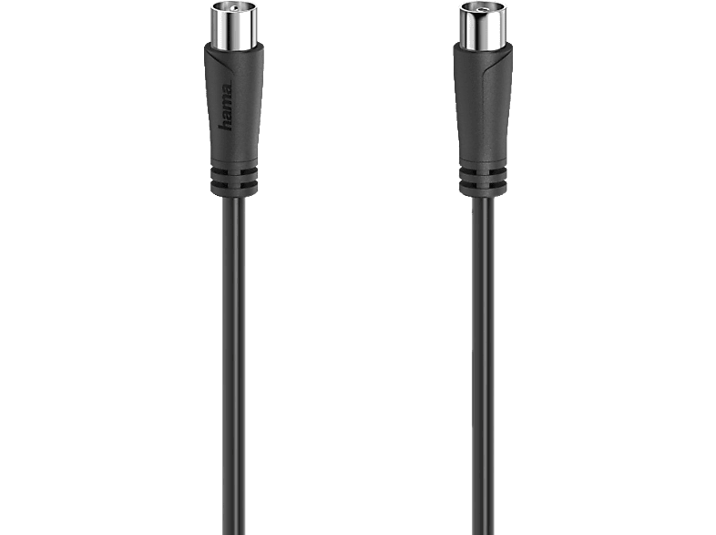 HAMA Koax-Stecker auf Koax-Kupplung 90 dB, 3 m Antennen-Kabel von HAMA