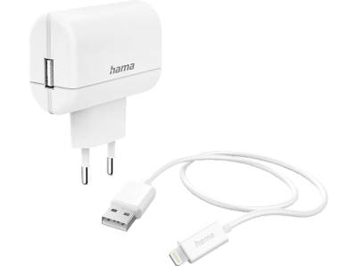 HAMA Lightning Lade-Set Apple, 5 Volt 12 Watt, Weiß von HAMA