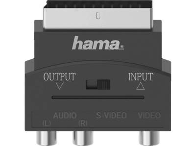 HAMA S-VHS-Kupplung / 3 Cinch-Kupplungen auf Scart-Stecker Adapter von HAMA