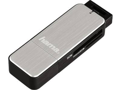 HAMA USB 3.0, Kartenleser, Schwarz/Silber von HAMA