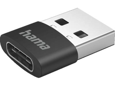 HAMA USB-C-Buchse auf USB-A-Stecker 3er Pack, Adapter, Schwarz von HAMA