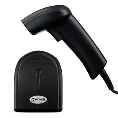 Barcode-Lesegerät mit USB-Kabel, Professioneller, Stationärer Barcode-Scanner für 1D-Codes, Kompaktes, Praktisches, Manuelles Strichcode-Lesegerät, Plug-and-Play-Barcodeleser, HDWR HD26 von HDWR