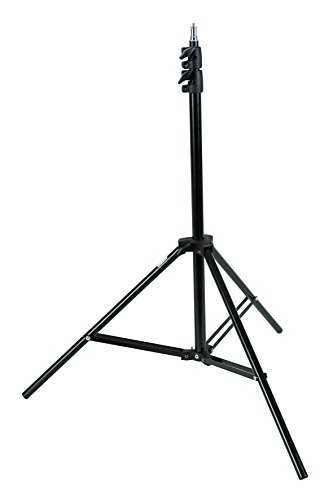 Helios 428202 LS10 Leuchtenstativ für das Fotostudio, schwarz, luftgedämpft von HELIOS