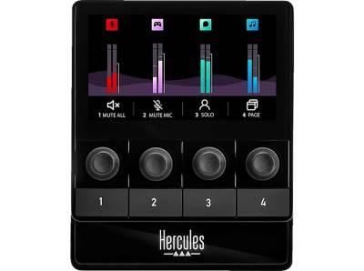 HERCULES Stream 100 Audio Controller, Schwarz von HERCULES