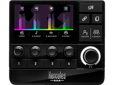 HERCULES Stream 200 XLR Audio Controller, Schwarz von HERCULES