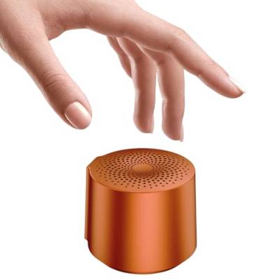 HOAIYO Tragbarer Drahtloser Bluetooth-Lautsprecher, TWS Stereo, BT 5.0 mit Mikrofon, 6 Stunden Spielzeit Taschenlautsprecher für Zuhause Reisen Geschenke (orange) von HOAIYO
