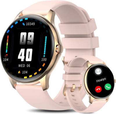 HOAIYO mit Pulsmesser, Musiksteuerung, Schrittzähler, Wasserdicht Smartwatch (1.3 Zoll, Android iOS), mit Bluetooth Anrufen Fitness Tracker Armbanduhren Fur Herren Sportuhr von HOAIYO
