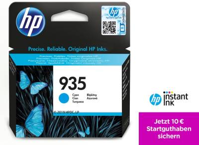 HP Original 935 Druckerpatrone cyan 400 Seiten 4,5ml (C2P20AE) von HP Inc.