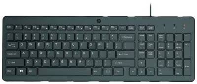 HP 150 Kabelgebunden Tastatur Deutsch, QWERTZ Schwarz von HP