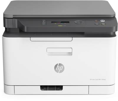 HP Color Laser 178nwg, Multifunktions-Farblaserdrucker weiß/grau von HP