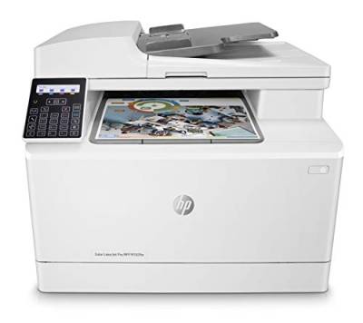 HP Color LaserJet Pro M183fw Multifunktions-Farblaserdrucker (Drucker, Scanner, Kopierer, Fax, WLAN, LAN, Airprint) 16 Seiten/Min, weiß von HP