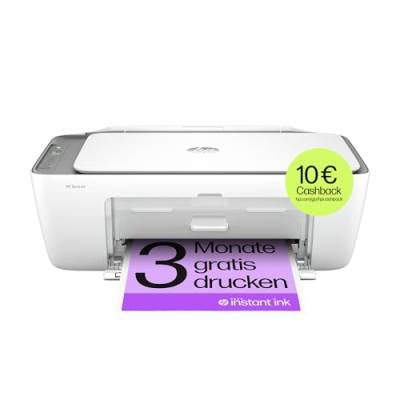 HP DeskJet 2820e Multifunktionsdrucker, 3 Monate gratis drucken mit HP Instant Ink inklusive, Drucker, Scanner, Kopierer, WLAN von HP