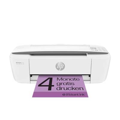HP DeskJet 3750 Multifunktionsdrucker, 4 Monate gratis drucken mit HP Instant Ink inklusive, Drucken, Scannen, Kopieren, WLAN, Airprint, Weiß von HP