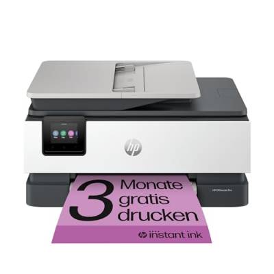 HP OfficeJet Pro 8122e Multifunktionsdrucker, 3 Monate gratis drucken mit HP Instant Ink inklusive, HP+, Drucker, Scanner, Kopierer, Fax, WLAN, LAN, Duplex, HP ePrint, Airprint, Basalt von HP