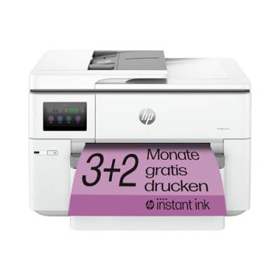 HP OfficeJet Pro 9730e A3-Multifunktionsdrucker (Drucken, Scannen und Kopieren bis A3), 3 Monate gratis drucken mit HP Instant Ink inklusive, HP+, Fax, WLAN, LAN, Duplex, Airprint, Grau-Weiß von HP