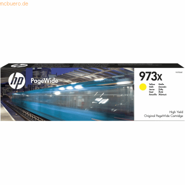 HP Tintenpatrone Original HP 973X PageWide gelb von HP