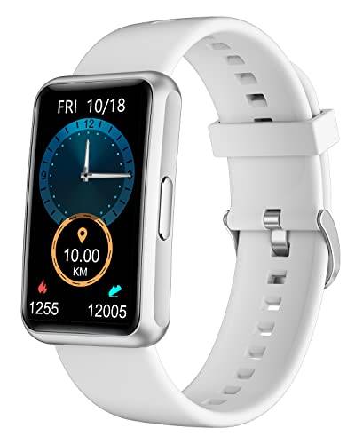 HUAKUA Schrittzähler Uhr (Ohne app und Handy) 1,47 Zoll Touchscreen Einfach Smartwatch Fitness Tracker mit Kalorienzähler,Schlafmonitor,Stoppuhr Wasserdicht IP68,Timer Fitnessuhr für Gehen Laufen von HUAKUA