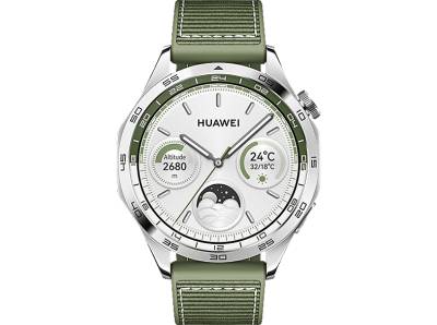 HUAWEI WATCH GT 4 46 Smartwatch Woven, 140 - 210mm, Grün von HUAWEI