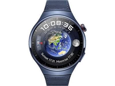 HUAWEI Watch 4 Pro Smartwatch Leder, 140-210 mm, Ozeanblau von HUAWEI