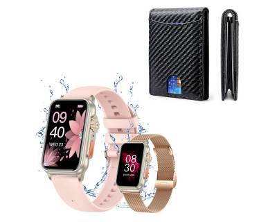 HYIEAR Smartwatch für Damen und Herren, TFT Bildschirm, Herren-Geldbörse Smartwatch (4.5 cm/1.77 Zoll, Android/IOS) von HYIEAR