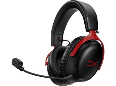 HYPERX Cloud III Wireless, Over-ear Gaming Headset Black/Red von HYPERX
